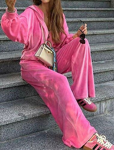  Damskie Bluza z zamkiem Dres Athleisure Długi rękaw Wysoka talia Aksamit Odporność na wiatr Odprowadza wilgoć Siłownia Szkolenie Bieganie Odzież sportowa Odzież sportowa Solidne kolory Czarny Różowy