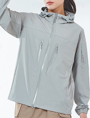  Dame Utejakke Softshell jakke Turjakke Utendørs Termisk Vanntett Vindtett Varm Turantrekk Turklær Vinter Topper Camping / fotturer / grotting Reise Svart Hvit Kakifarget