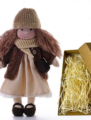  Waldorfdoll bambola Waldorf in cotone bambola artista fatta a mano festival pollice confezione regalo di Halloween