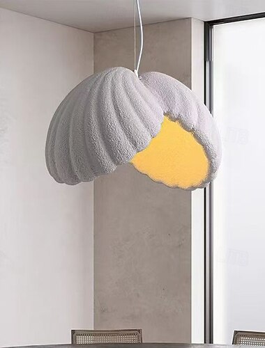  Żyrandol w stylu wabi-sabi do jadalni, lampa wisząca, biała lampa sufitowa do kuchni, wyspy, jadalni, sypialni, duża lampa wisząca o długości 150 cm, regulowana wysokość do wewnątrz