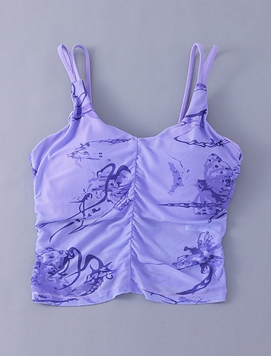  Per donna Canotte da allenamento Reggiseno sportivo Intimo / Maglia Intima Supporto medio Traspirante Senza fili Imbottito Stampa Sport Abbigliamento sportivo Nero Rosa Palestra Fitness Yoga