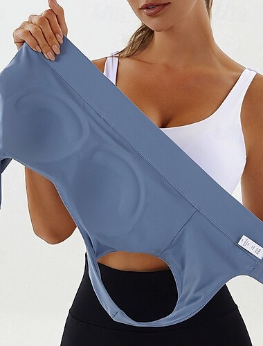  Per donna Reggiseno sportivo Intimo / Maglia Intima Supporti alti Traspirante Senza fili Imbottito Colore Solido / Tinta Unita Sport Abbigliamento sportivo Nero Bianco Palestra Fitness Yoga