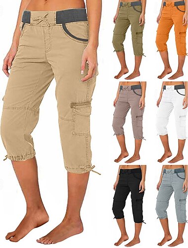  Dámské Kargo kalhoty Dağcı Pantolonu Venkovní Běžný Prodyšné Spodní část oděvu Kapsy Černá Armádní zelená Bavlna Outdoor a turistika Běh S M L XL XXL