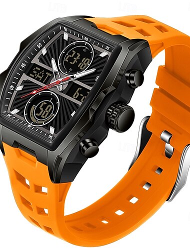  SANDA Dames Heren kinderen Digitaal horloge Grote wijzerplaat Voor buiten Sportief Vrijetijdshorloge Lichtgevend Stopwatch Wekker Aftellen Siliconen Horloge
