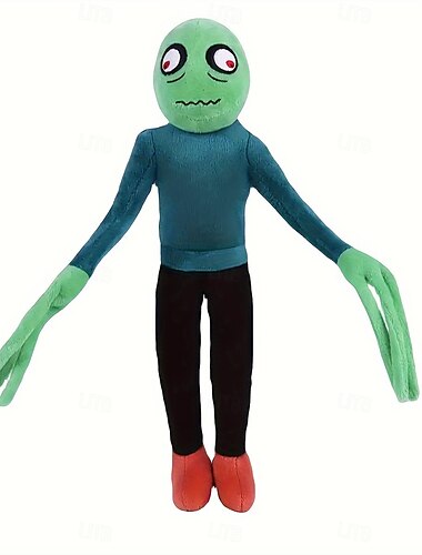  mjuk polyester läskig plyschleksak med fingrar 33 cm skräcktema, perfekt för halloween &Thanksgiving-dekor, säker för åldrarna 0-3, grön