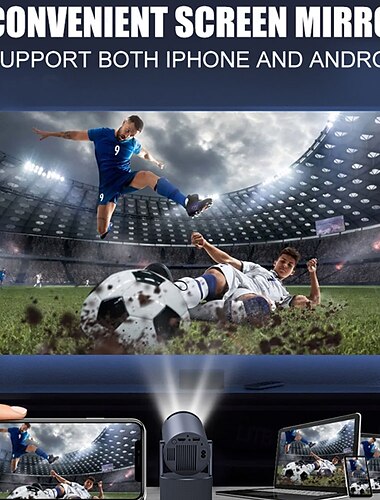  hy-300pro-ktv 20w kaiutinprojektori langattomalla mikrofonilla 4k android 11 dual wifi6 bt5.0 1080p 1280 * 720p kotiteatterin ulkoprojektori varhaiskasvatukseen videoneuvotteluihin verkossa t