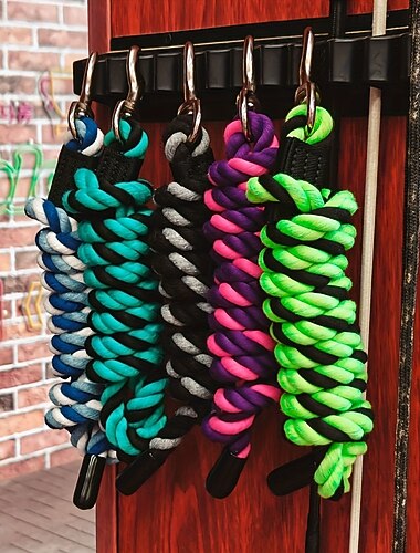  Corde à cheval durable avec crochet - équipement équestre universel à tissage épais pour chevaux de selle 1 pièce