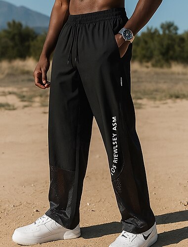  Homme Pantalons de course Pantalon de sport Pantalon de jogging Avec Poches Cordon de serrage Bas Athleisure Salle de sport Entraînement Évacuation de l'Humidité Respirant Basket-ball Football Course