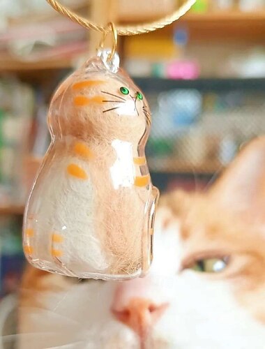  Chaveiro coletor de pelos de gato, garrafa para armazenamento de pelos de animais de estimação, presente memorial, cápsula transparente para lembrança de pelos de gato, pingente estilo gashapon para