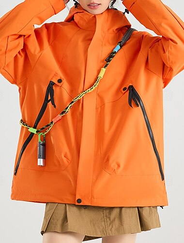  Femmes Veste softshell Veste Hardshell Extérieur Imperméable Coupe-vent Tenues de randonnée Vêtements de randonnée Printemps Automne Top Camping / Randonnée / Spéléologie Course Couleur Unie Rose