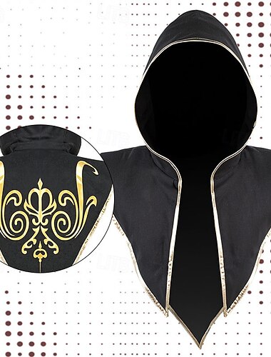  Retro Vintage Medieval Renascentista Capa manto com capuz Viking Sacerdote Homens Dia Das Bruxas Carnaval Espetáculo LARP Adulto Capa