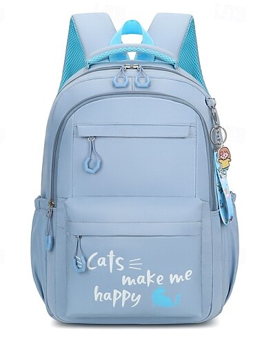  Kinder Jungen Mädchen Rucksack Schulranzen Funktionaler Rucksack Schulrucksack Schule Nylon Verstellbar Großes Fassungsvermögen Leicht Reißverschluss Schwarz Rosa Blau