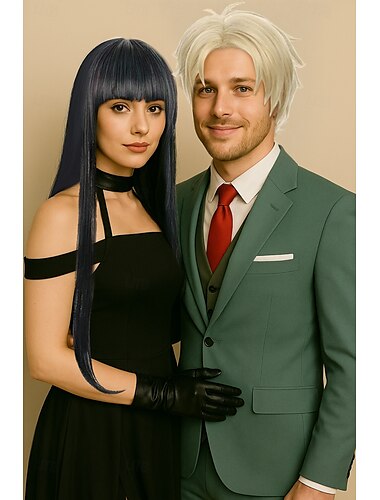  anime Yor forger cosplayperuk för spionfamiljen cosplayperuker svart långt rakt hår