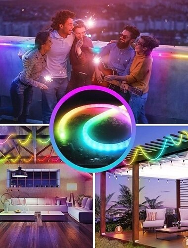  防水 ws2811 織りシリコン ネオン LED ライト ストリップ 12mm 360 度円形メッシュ コントローラー RGB ナイロン プール ライト ストリップ フレキシブル 夢のようなカラー ロープ ライト 寝室 屋内および屋外装飾 DC5V