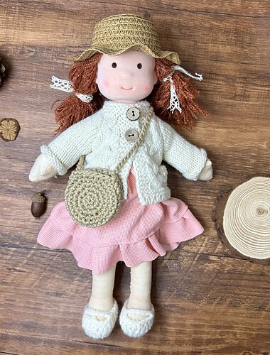  Poupée Waldorf en coton, poupée d'artiste, mini-poupée à habiller faite à la main, emballage cadeau d'Halloween, bénédiction pour cadeaux de Noël