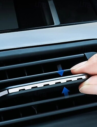  車用通気口に見えないエアフレッシュナークリップ。固形エアフレッシュナー。車用香水消臭剤。隠れたスタイルの香り。空気を爽やかにし、悪臭を除去。車内での使用に最適。