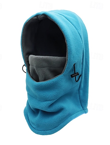  Skimuts Thermische dop Fleece 2 in 1 muts Hoed Lapwerk Patroon Zonbescherming Winter Uniseks Skiën Activiteit