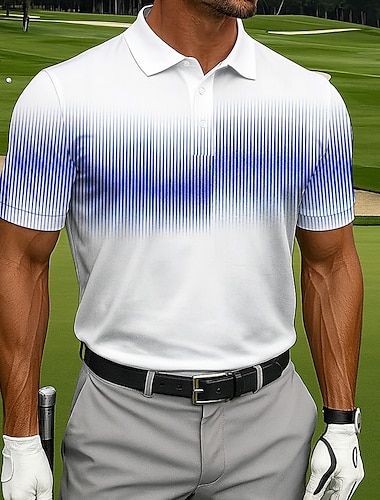  Męskie Golf Tenké Gra polo Koszulki sportowe polo Krótki rękaw Koszulki polo Koszule z kołnierzykiem Odzież sportowa Codzienny Athleisure Odzież outdoorowa Dzienne zużycie Druk 3D Guziki Lato
