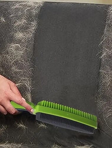  2-i-1-børste for fjerning av kjæledyrhår med multifunksjonell dobbeltsidig børsting for hårfjerningsprodukter for hund og katt