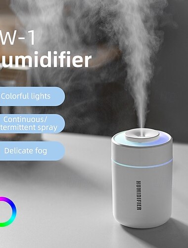  180ml ミニ加湿器 USB 電気式 家庭用 オフィス用 車載式 卓上 カラフル 加湿器