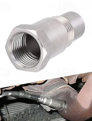  Adaptateur de capteur d'oxygène pour performances tout-terrain, capteur d'oxygène O2 M18 x 1,5 pour catalyseur tout-terrain, pièces automobiles CSV
