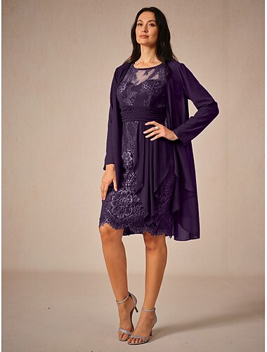  abito da sposa da donna vestito in pizzo abiti da cocktail abiti formali arricciati manica lunga cocktail party blu primavera estate autunno