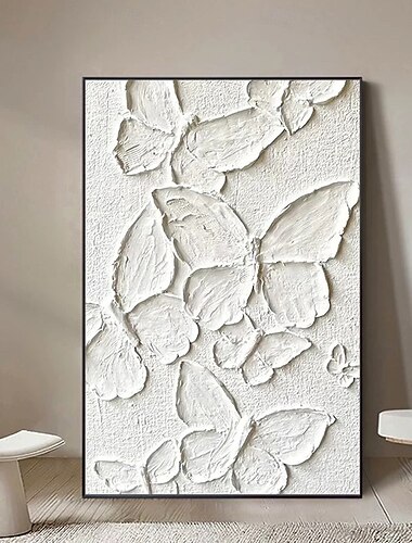  Pinturas al óleo abstractas de mariposas y animales con textura 3D hechas a mano de Mintura sobre lienzo, arte de pared moderno, decoración de habitación, imagen para decoración del hogar, pintura