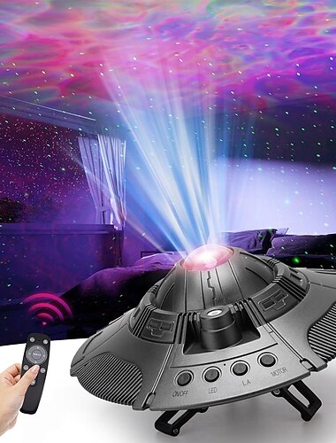  UFO 銀河プロジェクター LED ライト 寝室用 スタープロジェクター ナイトライト 子供と大人用 星空星雲 天井 LED ランプ 部屋の装飾 クリスマス 誕生日 バレンタインデーの美しいギフト