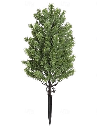  Kunstig juletre hagepinne 60 cm kunstig sedertre topiary trær med jordspyd julekunst utendørs planter til rom veranda hage bakgård dekor