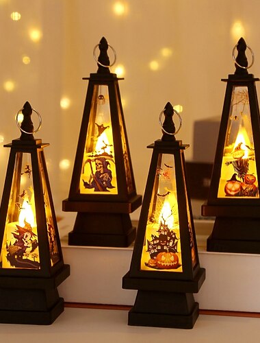  1 ks 16 * 5,5 cm halloweenská dekorace led větrné světlo svíčky vnitřní a venkovní párty dekorace ornament světlo