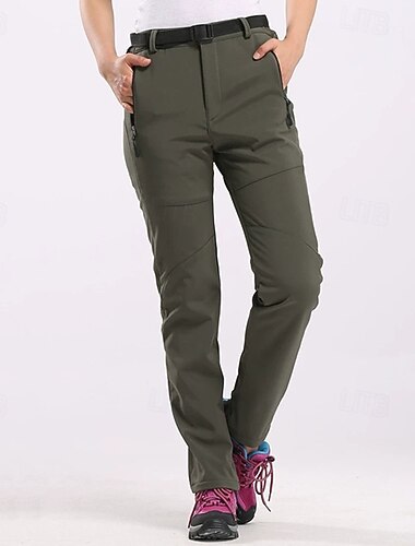  Dámské Kalhoty Padákové kalhoty Módní Na běžné nošení Plná délka Přírodní Bez vzoru Kapsy S přezkou Zahřívací Větruvzdorné Pohodlné ulice Dovolená Denní nošení Šedá Světlá růžová Zelená Podzim Běžný