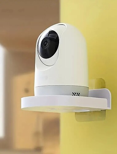  Supporto per telecamera da parete, senza trapano, adesivo, per stoccaggio domestico, fisso, per sorveglianza, vassoio