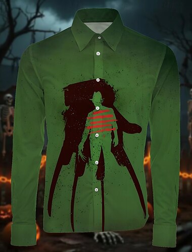  Noční můra v Elm street Freddy Krueger Halenka / košile Postavička Grafika Pro Pánské Dospělé předvečer Všech svatých Karneval 3D tisk Párty Běžné / Denní