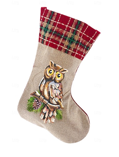  jul diamant kunst strømpe 5d diamantmaling jul rhinestone sokk broderi mosaikk hengende gavepose snømann julenissen juletre diamant kunstsett peis hengende strømpe godteripose gave til voksen