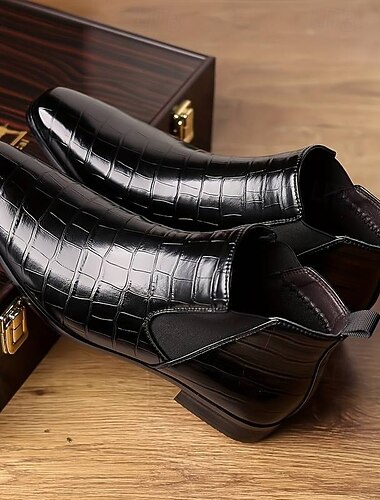  Chelsea boots voor heren, zakelijke, casual instappers, enkellaarzen voor op kantoor en dagelijks gebruik