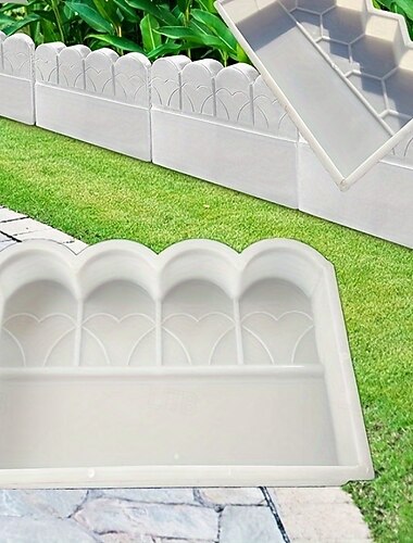 Antikk sementform av pmmj-stein for perfekt hagegjerde, hage, plenkant &blomsterbedgrenser