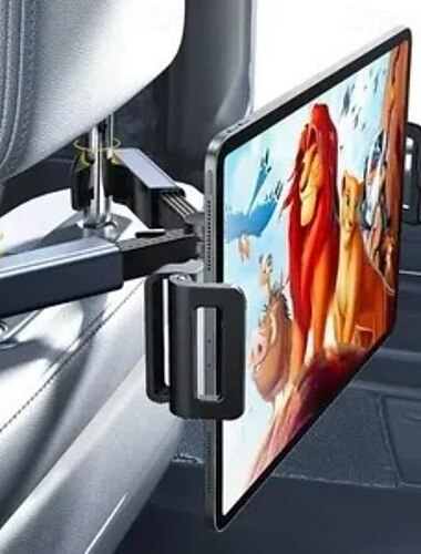  Support universel pour tablette et appuie-tête de voiture pour téléphones portables et tablettes, accessoire de divertissement de voyage pour appuie-tête de siège arrière