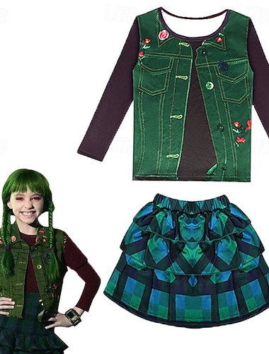  Zombie skole Zombier 4 Nova Dragter Kostume Cosplay kostume Film Cosplay for Pige Børne Halloween Maskerade Ydeevne Halloween