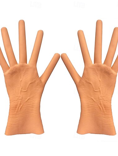  Halloween Falske hansker Morsom Realistisk Voksne Herre Dame Unisex Halloween Karneval Ytelse Fest Enkle Halloween-kostymer Kle deg opp