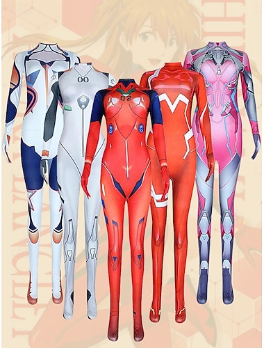  O Último Guardião Asuka Rei Ayanami Ocasiões Especiais Fatos de Corpo Fantasias for Mulheres Adulto Dia Das Bruxas Carnaval Espetáculo Festa