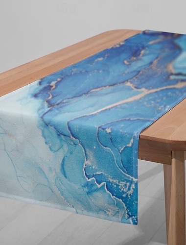  1PC Digitálně tištěný ubrus - Renderující obdélníkový ubrus pro restauraci banket párty dekoraci (33x180cm/13x70.5in)