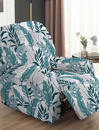  Funda para tumbona, funda de poliéster con estampado geométrico, protector elástico para muebles de salón y dormitorio.