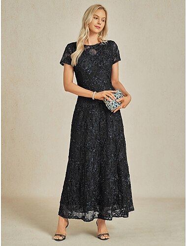  Pentru femei Rochie Maxi Rochie teacă Elegant Petrecere cocktail Fit regulat Culoare solidă Manșon scurt Stil Nautic Negru Vară Primăvară