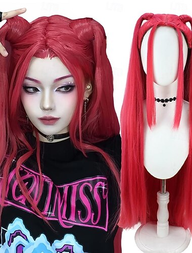  K-POP デーモンハンター コスプレウィッグ アニメ ミラ コスチュームウィッグ 紫の三つ編み 大人用 アクセサリー 小道具