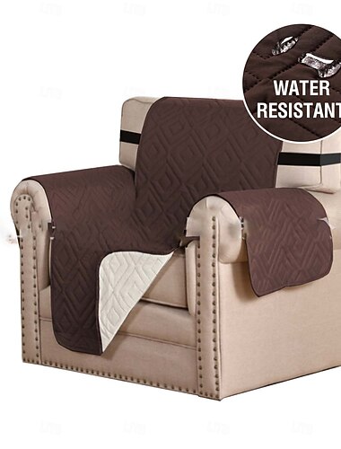  Diseño de cojín para sofá Cubierta de sofá impermeable transpirable y apta para mascotas Almohadilla protectora universal de color sólido