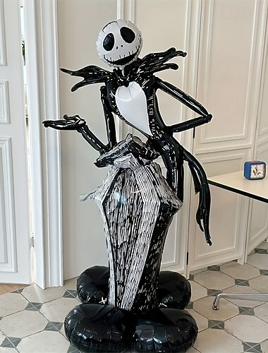  Balões temáticos do Jack Skellington para festa - ideais para decoração de festas de aniversário, casamentos - conjunto de decoração para festa de aniversário - perfeitos para decorações de Natal e Halloween.