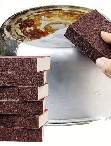  Σετ 5 τεμαχίων μαγικών γόμων με σφουγγάρι λείανσης, βαρέως τύπου μη ηλεκτρικές βούρτσες καθαρισμού, αφαιρούν λεκέδες, σκουριά και άλατα, ιδανικές για κουζίνα, μπάνιο, τουαλέτα, δάπεδα και καθαρισμό