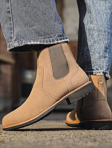  Ανδρικά chelsea boots, slip-on μποτάκια μέχρι τον αστράγαλο για casual city streetwear και καθημερινά ντυσίματα