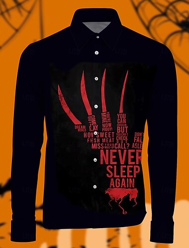  Noční můra v Elm street Freddy Krueger Halenka / košile Postavička Grafika Pro Pánské Dospělé předvečer Všech svatých Karneval 3D tisk Párty Běžné / Denní
