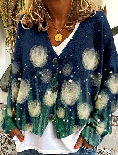 نسائي معطف جاكيت كاجوال الدفء مريح طباعة موضة الحديث كاجوال حيوان مناسب للخارج عطلة نهاية الاسبوع صدر فردي عادية V رقبة عادي كم طويل ملابس خارجية أبيض أخضر رمادي خفيف الخريف الشتاء   نسائي معطف جاكيت كاجوال الدفء مريح طباعة موضة الحديث كاجوال حيوان مناسب للخارج عطلة نهاية الاسبوع صدر فردي عادية V رقبة عادي كم طويل ملابس خارجية أبيض أخضر رمادي خفيف الخريف الشتاء